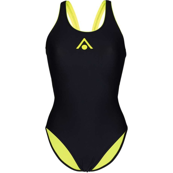 2025 Aquasphere Womens Essential Classic Back Swim Suit SW4680107 - Black / Yellow